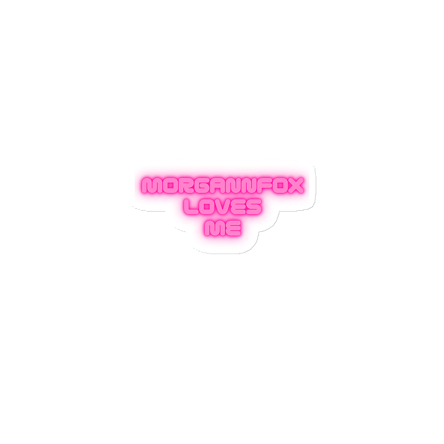 MORGANFOXX LOVES ME STICKER product image (1)