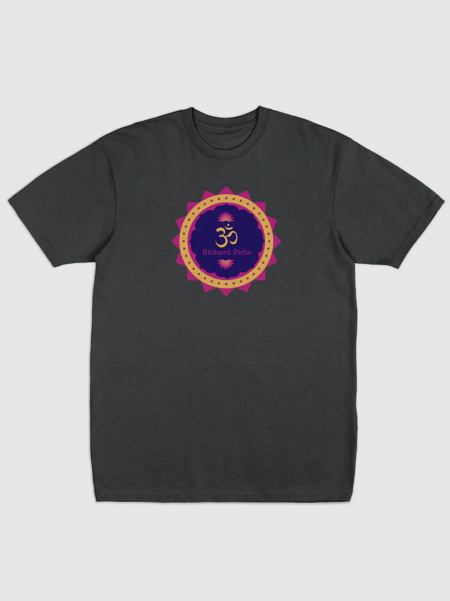 Yellow Om Richard Peña on black shirt product image (1)