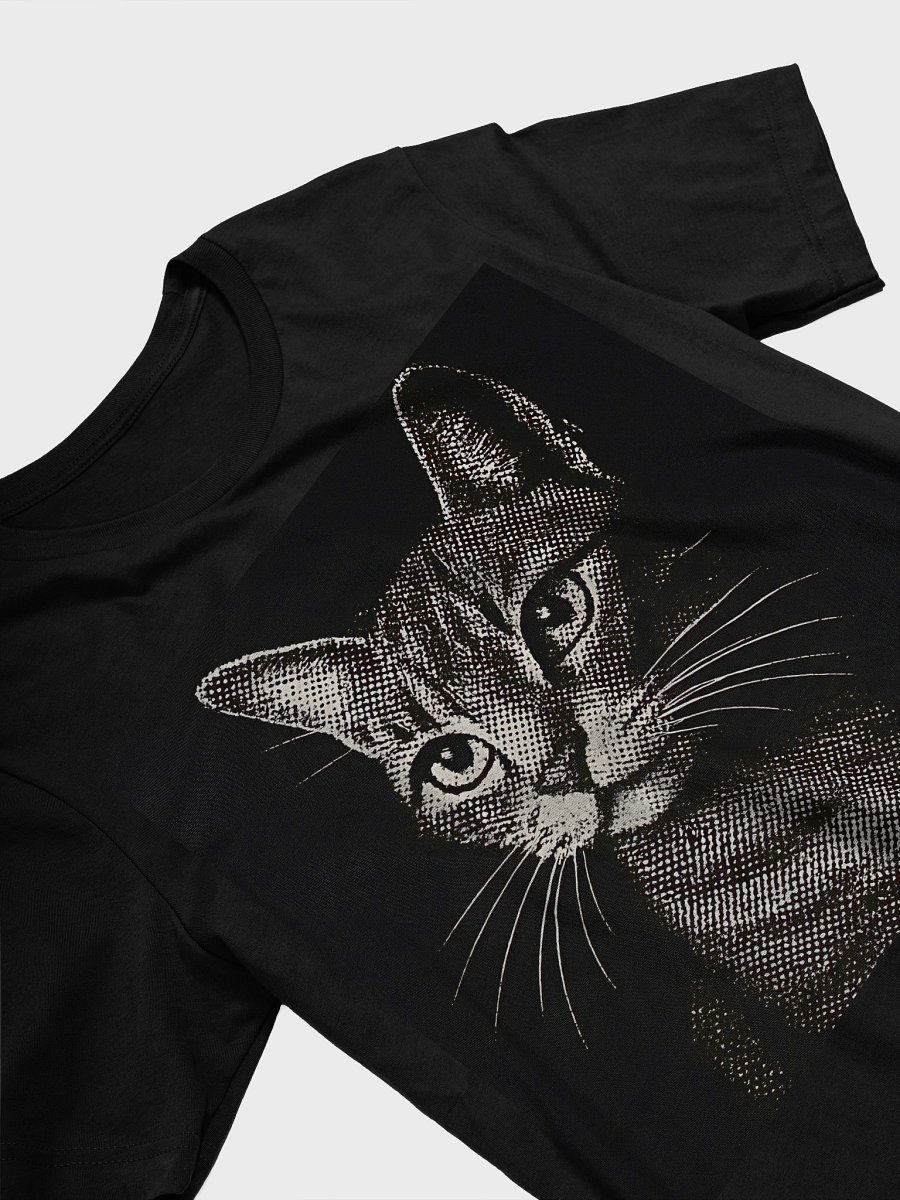 Whiskered Feline Illustration T-Shirt product image (3)