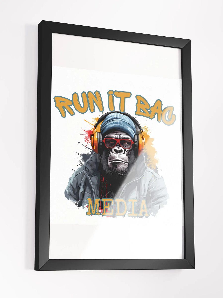 RUN It BAC Media Wall Poster White product image (5)