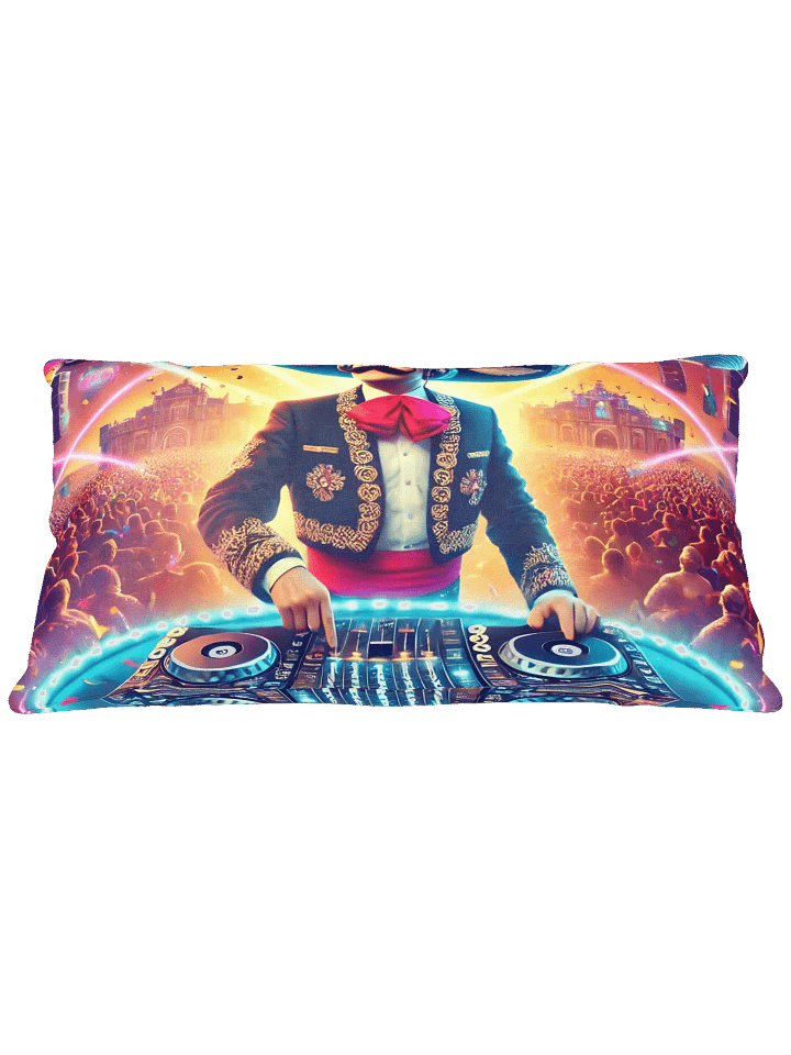 Especial Techno de marzo Album Cover Print Pillow product image (1)