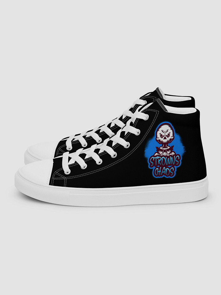 [strowns_chaos] Women;s High Top Canvas Shoes (Black) product image (1)