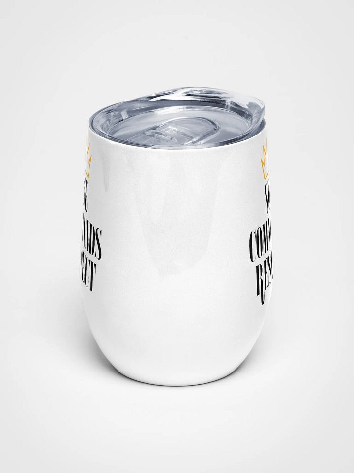 "She Commands Respect' Wine Tumbler product image (2)