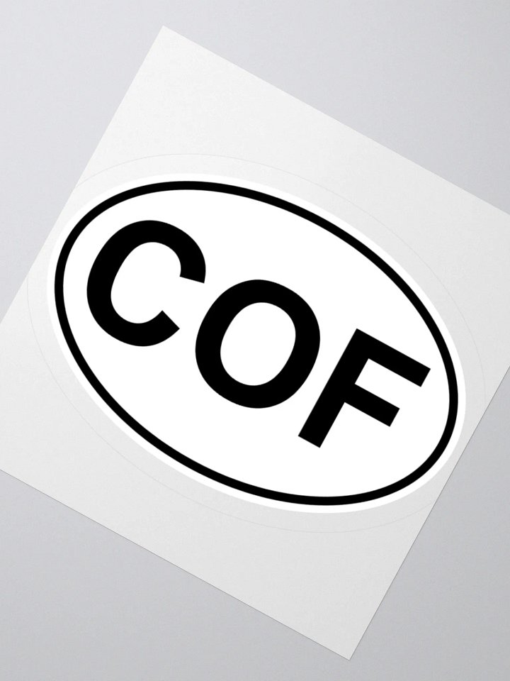 COF Oval Sticker product image (2)
