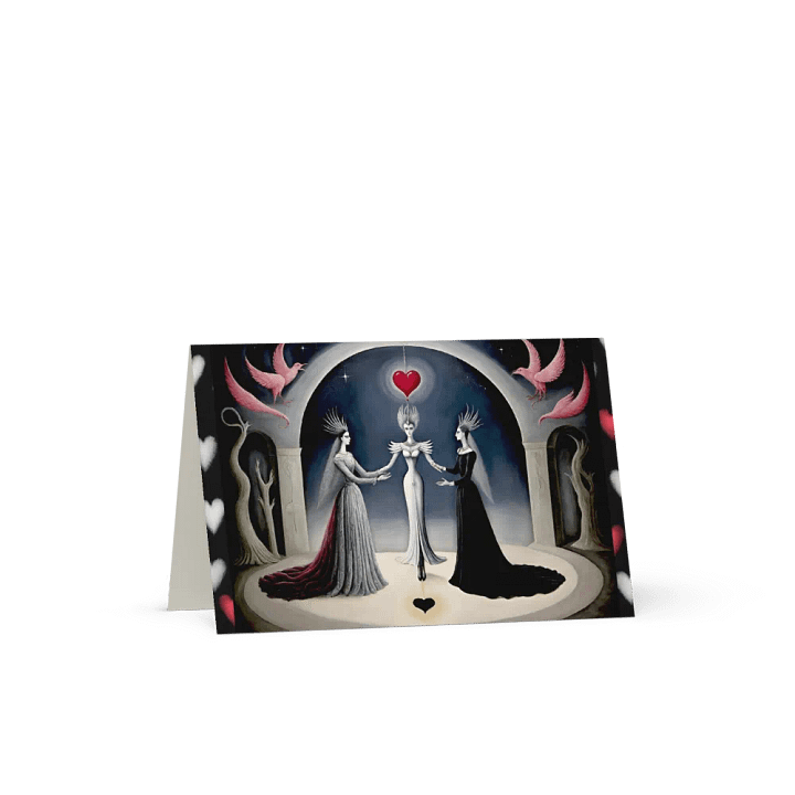 Lesbe Valentines, Queens in Love Card product image (1)