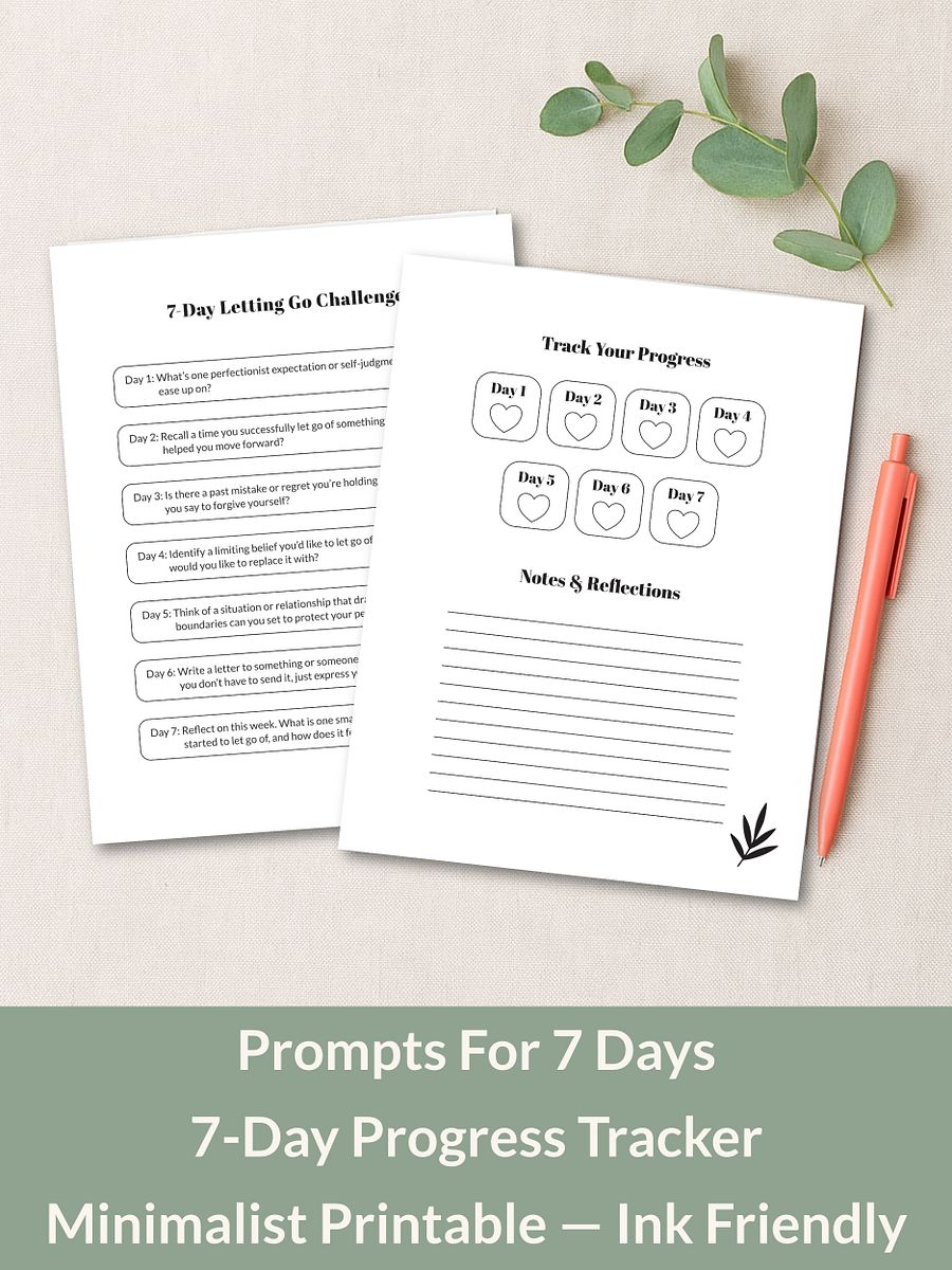 7-Day Letting Go Challenge Printable product image (3)