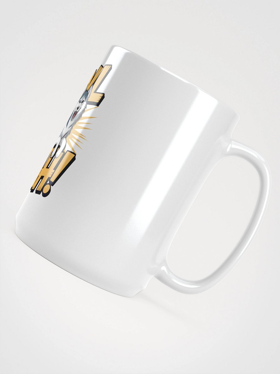 Howl Yeah! Siberian Husky White Glossy Mug product image (4)