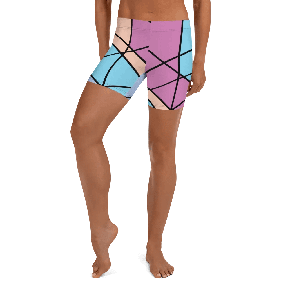 Modern Cool Multi-Colored Geometric Pattern Shorts product image (2)