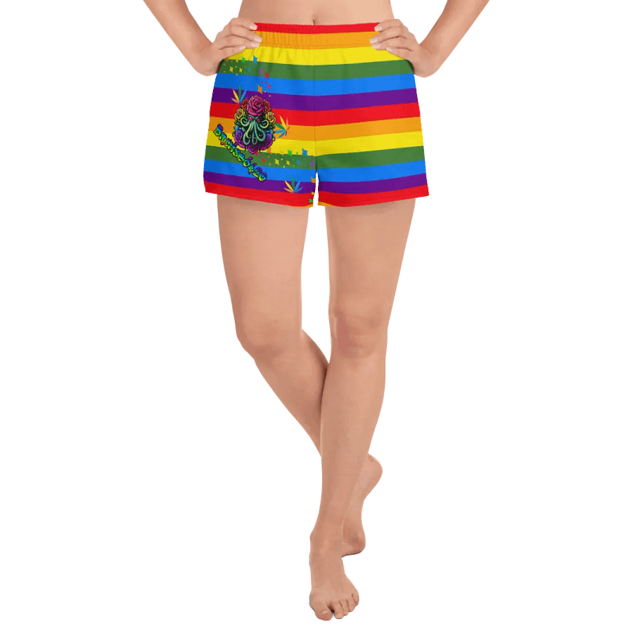 PRIDE Cthulhu Royalty Women's Athletic Short Shorts product image (6)