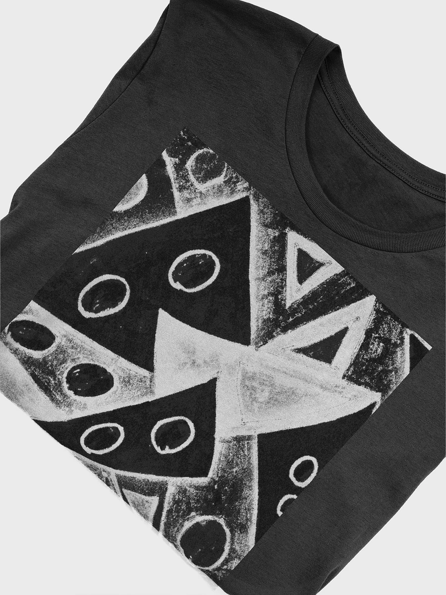 Abstract Black and White Triangles Unisex T Shirt product image (7)