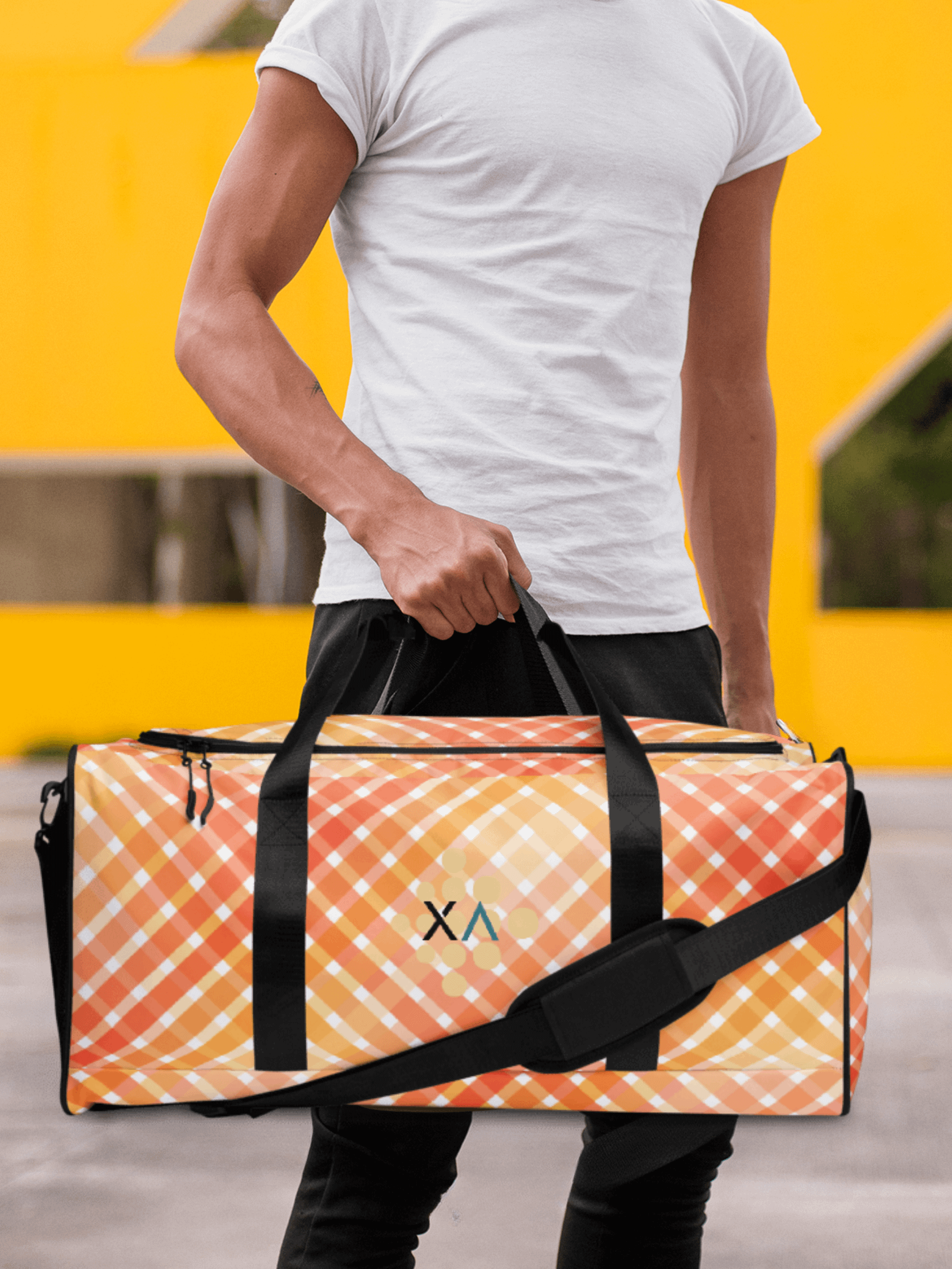 Tartan Sunset All-Over Duffle Bag product image (1)