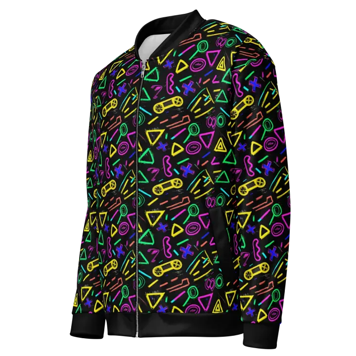 Pixel Pulse Bomber Jacket product image (1)