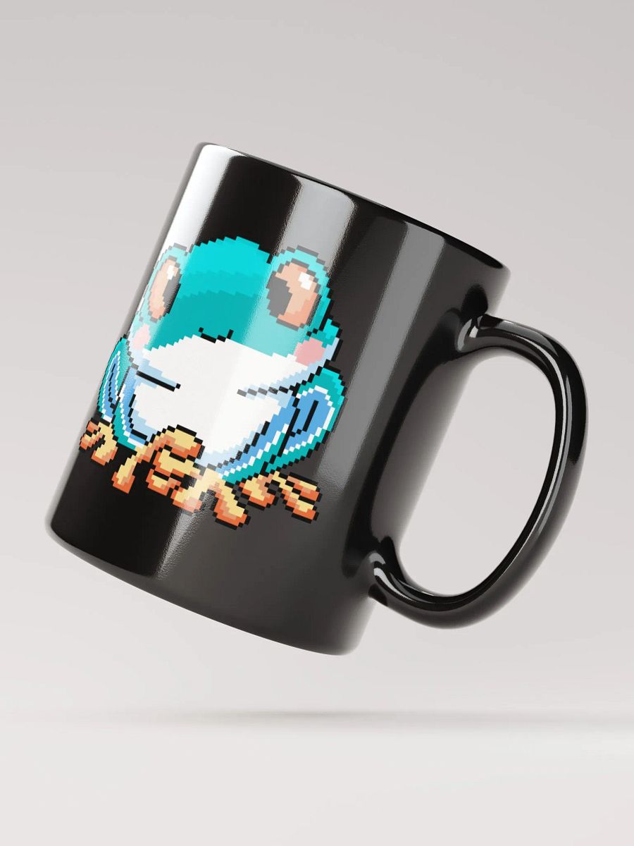 Teal Rip the Frog Black Glossy Mug product image (6)