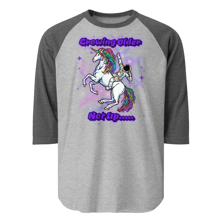Galactic Unicorn Birthday Adventure raglan tee product image (1)