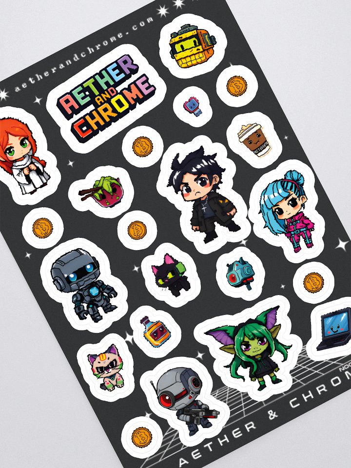 Aether & Chrome - Pixel Sticker Sheet product image (1)