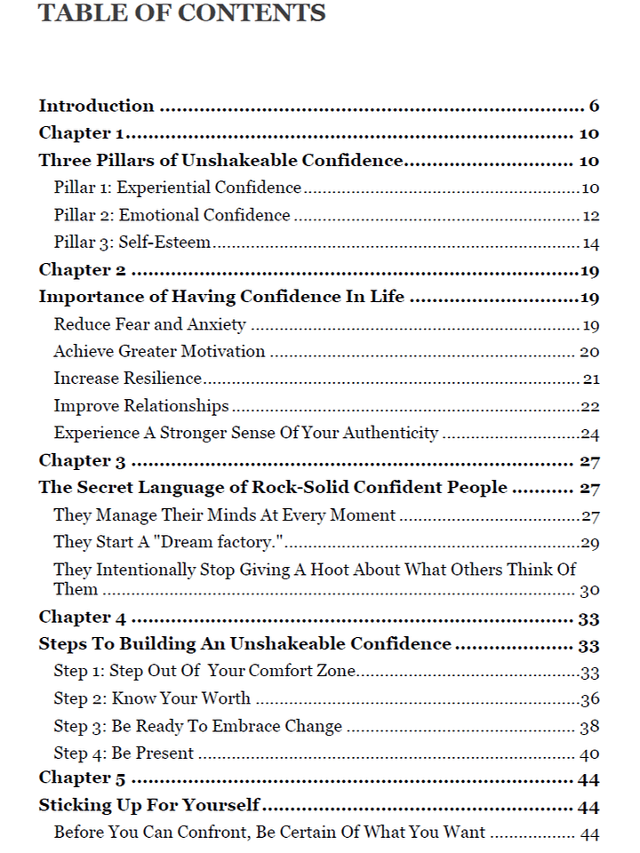 Confidence Unshakeable eBook product image (2)