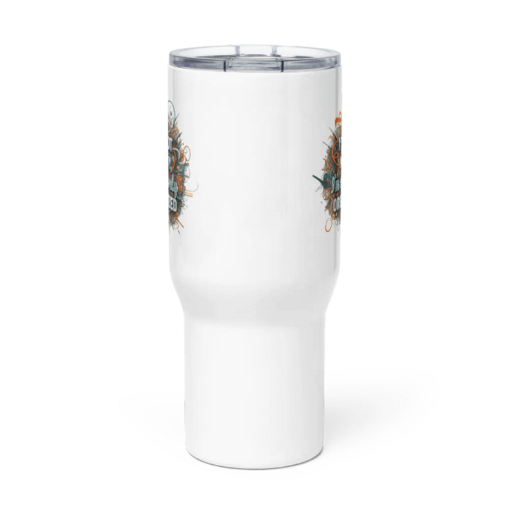 I'm Not Messy, I'm Creatively Organized Travel Mug with a Handle product image (3)