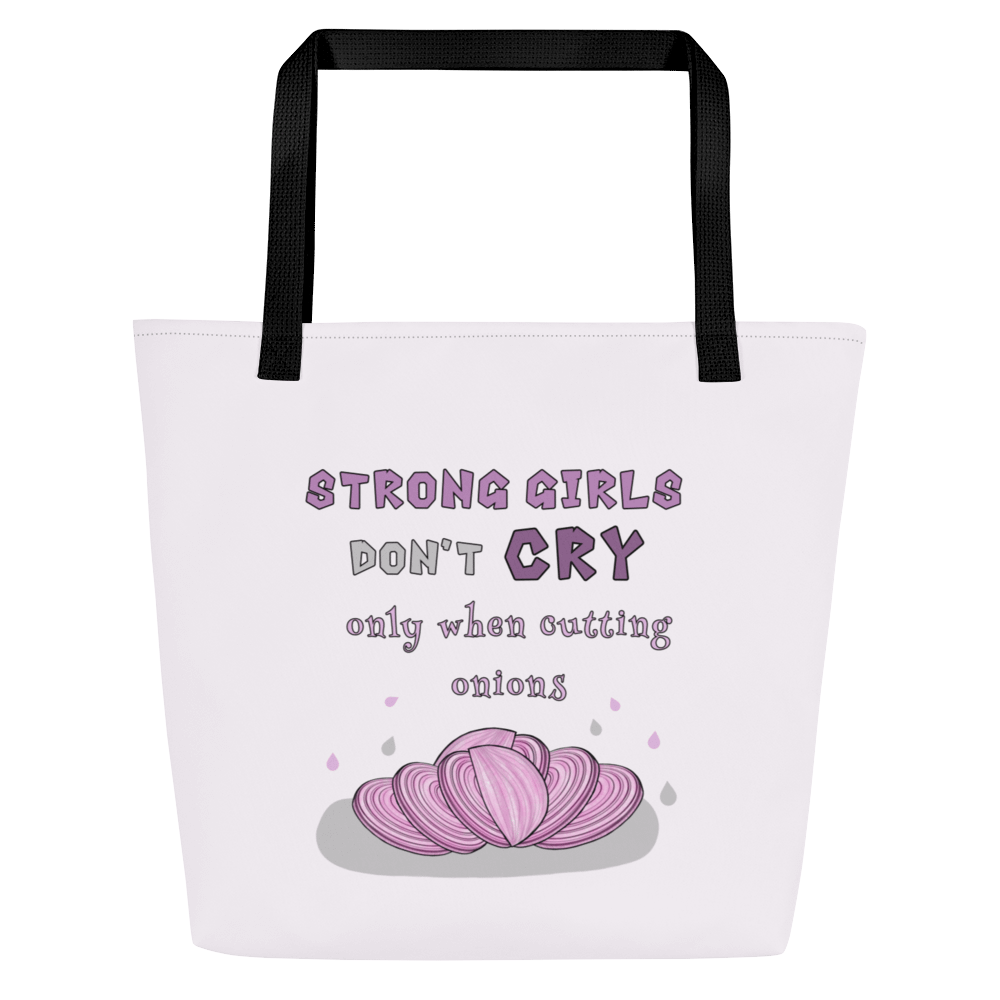 Bold & Playful 'Strong Girls Don't Cry' Tote Bag product image (1)