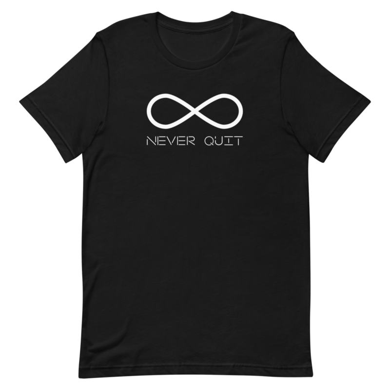 Never Quit Logo T-Shirt product image (1)