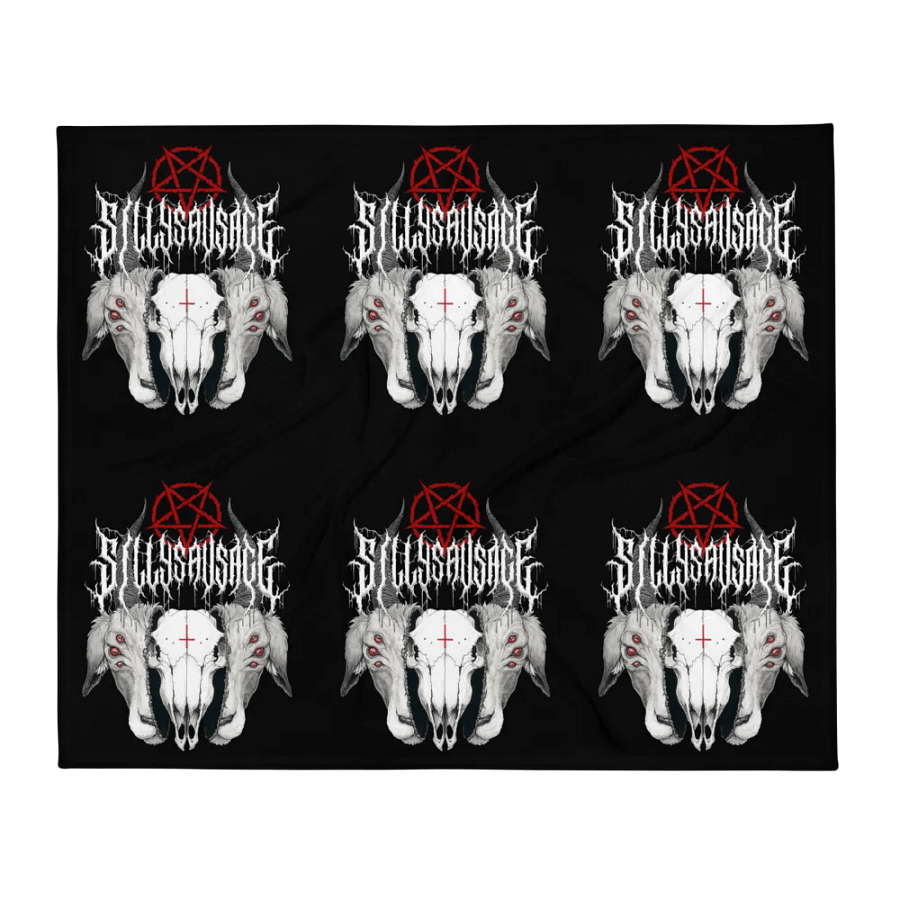 Sillysau5age Demonic Goat Blanket (Black) product image (2)