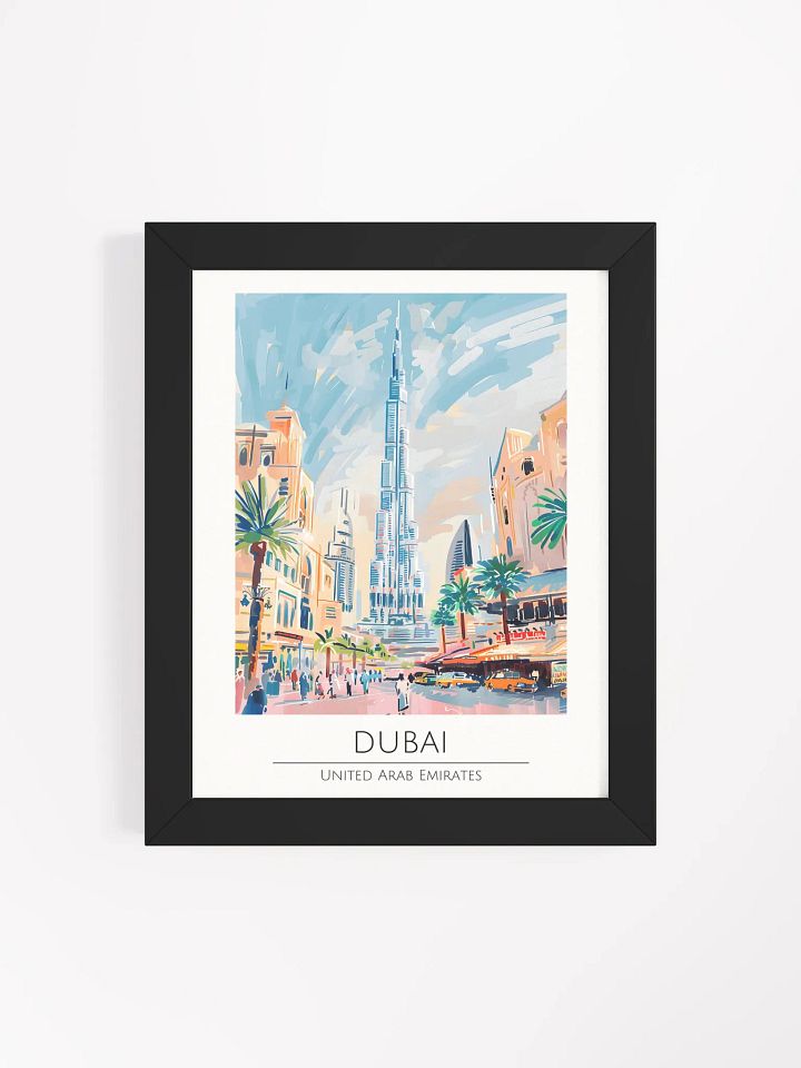 Dubai UAE Framed Travel Poster product image (1)