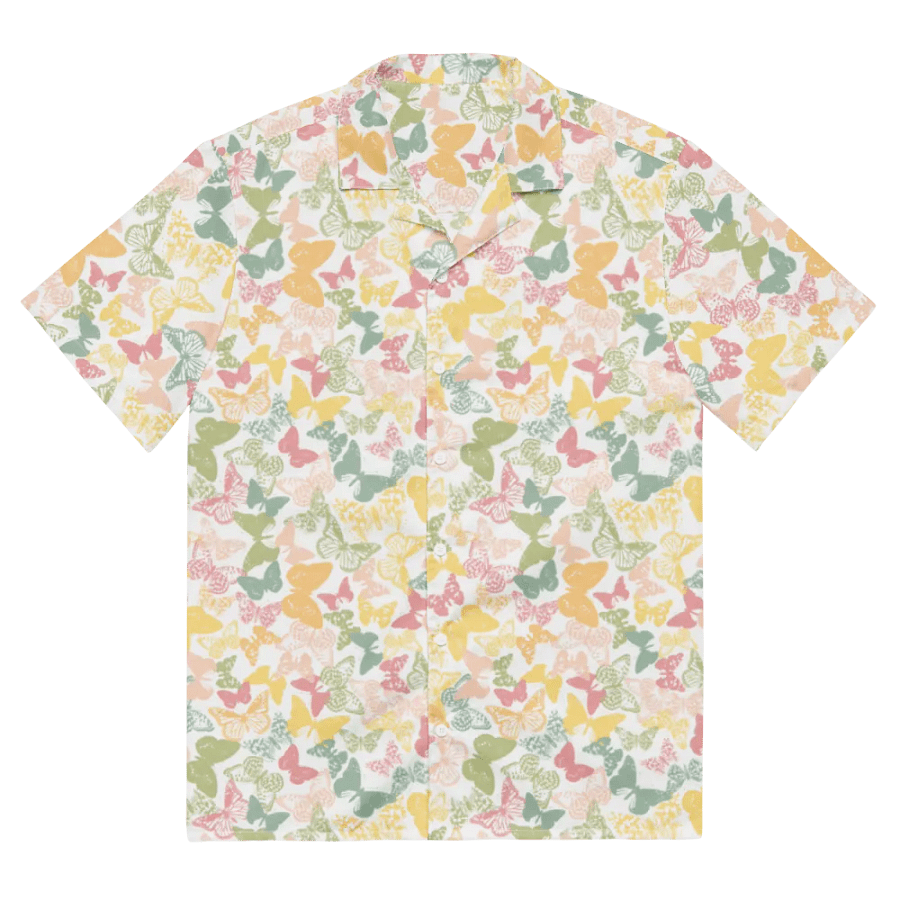Pastel Butterfly Hawaiian Shirt product image (3)