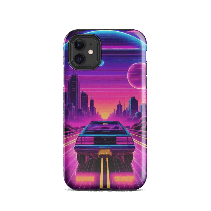 Neon Highway to Tokyo Tough Case for iPhone product image (2)