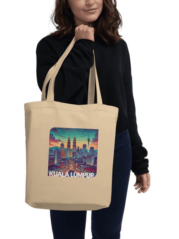 Vibrant Cityscape Eco-Friendly Tote Bag | Kuala Lumpur city Malaysia product image (1)