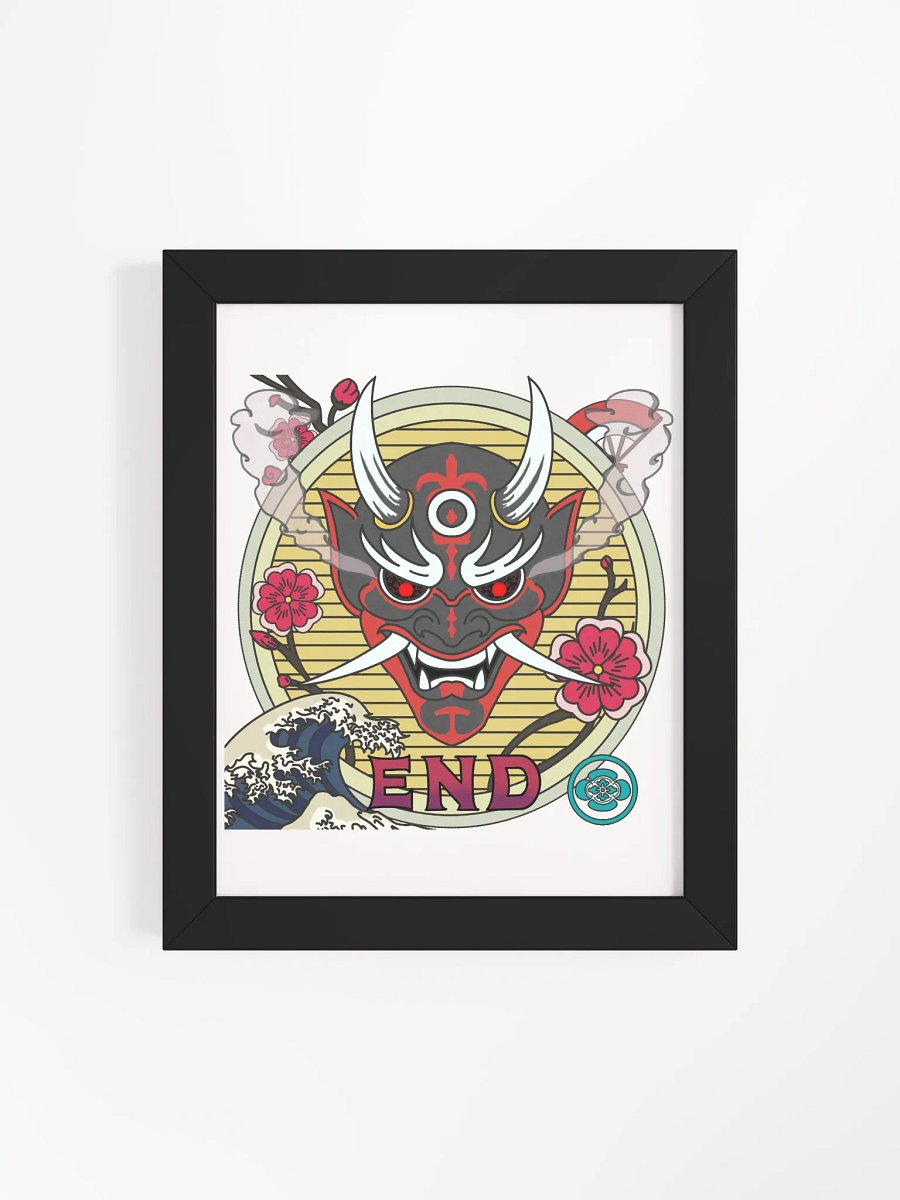 Demon Mask Zen Framed Poster product image (4)