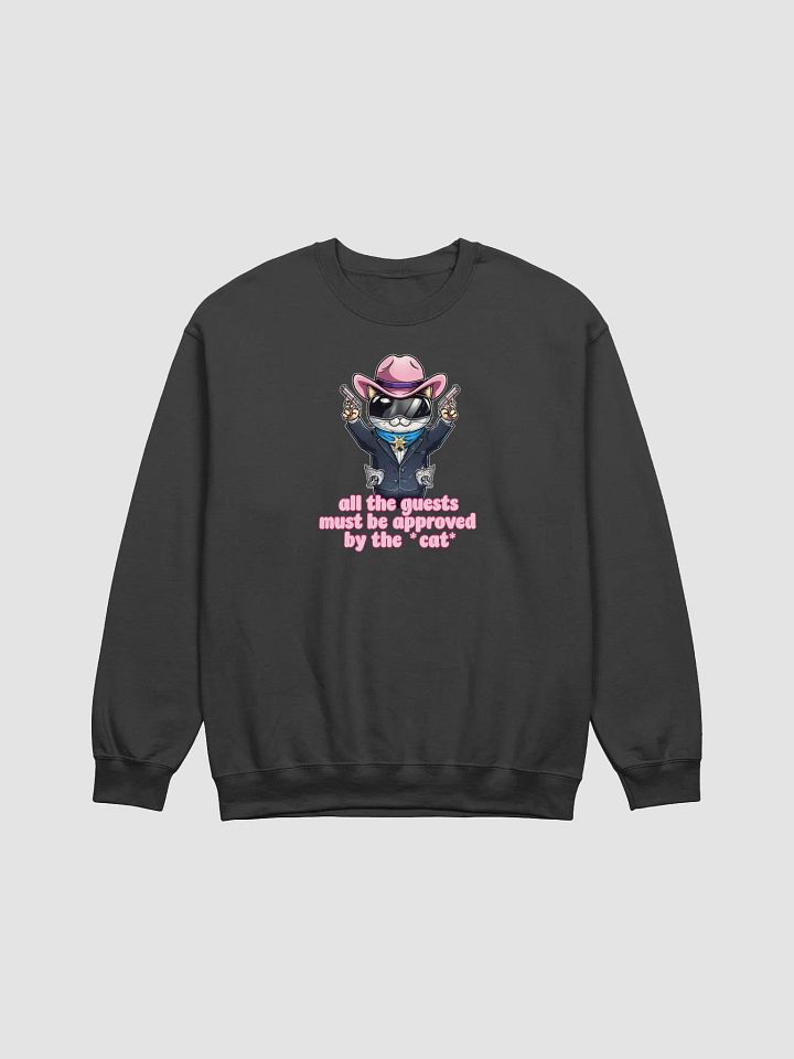approved by the cat crewneck product image (2)