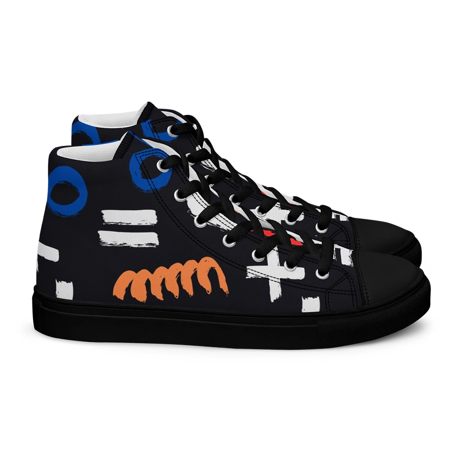 Geometry Women's High Top Canvas Shoes product image (32)