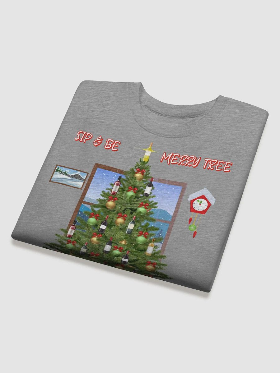 Sip And Be Merry Tree - Funny Christmas Sweatshirt product image (28)
