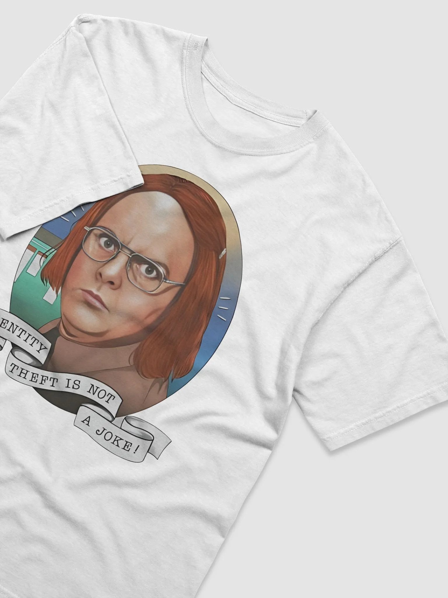 Rainn Wilson Identity Theft Is Not A Joke Shirt product image (4)