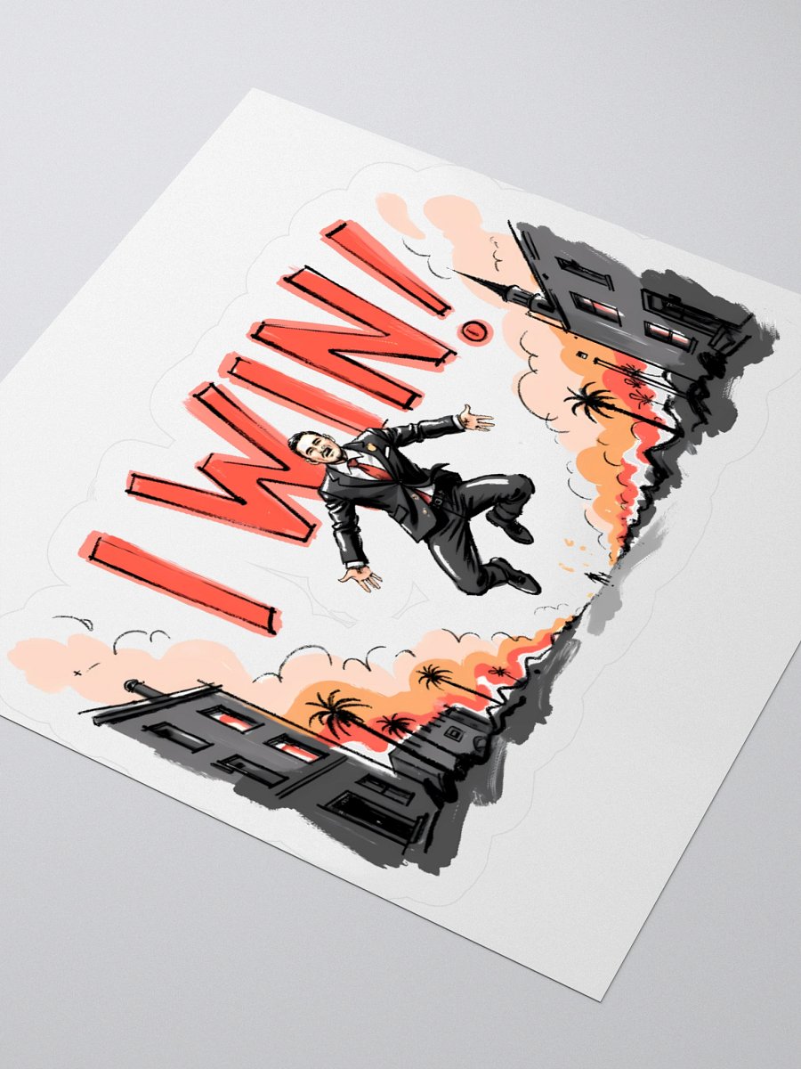 Dynamic Win Art Print – Urban Triumph Sticker product image (8)