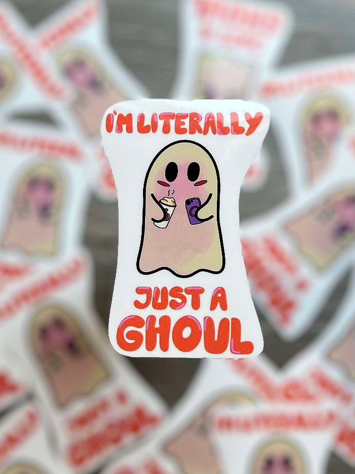 Just A Ghoul | Vinyl Glossy Sticker product image (1)