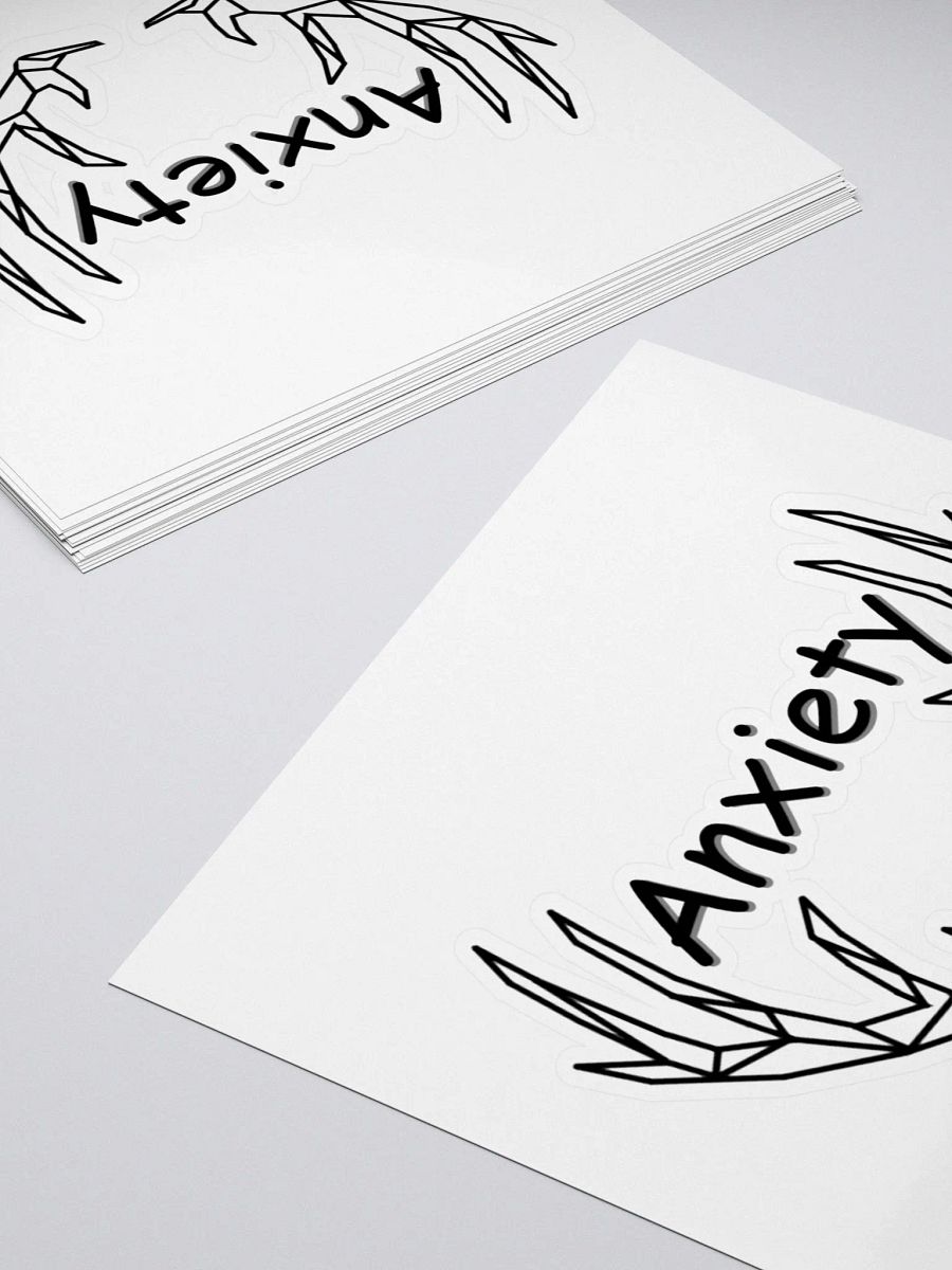 Anxiety sticker - Black product image (4)