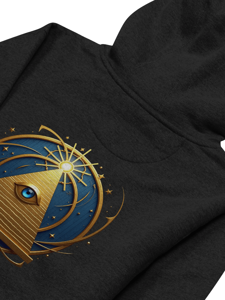 Radiant Eye of Wisdom - Cozy Cotton Blend Unisex Hoodie product image (2)