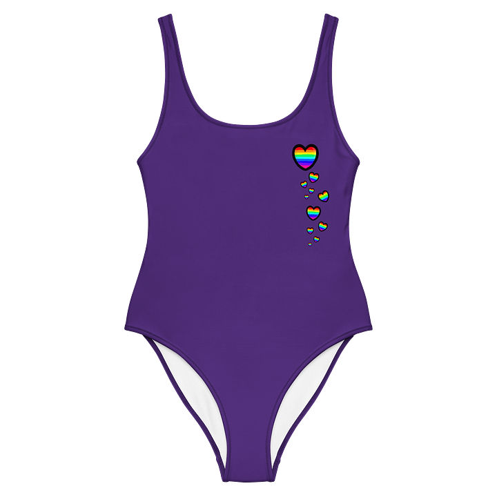 Rainbow Hearts Swimming Cossy Style 2 - PURPLE product image (2)