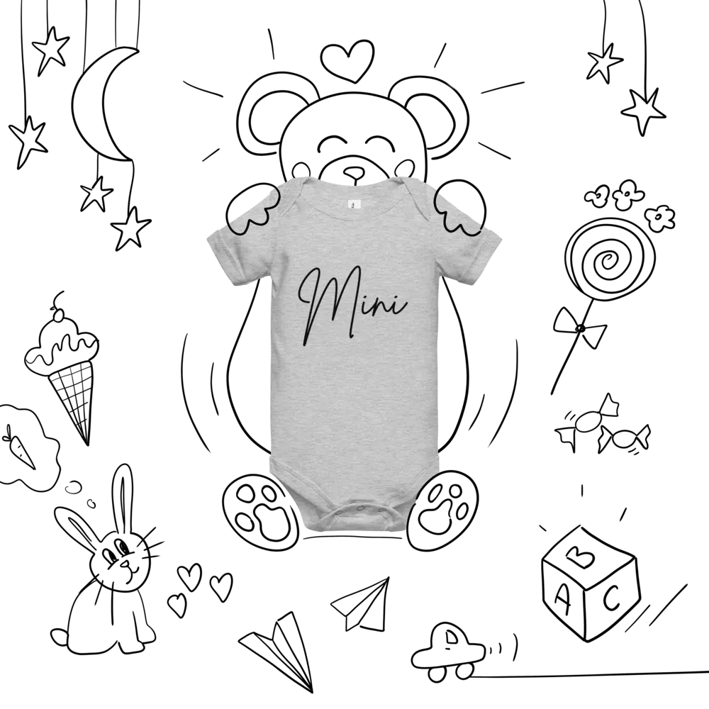 Mamma and mini matching unisex onesie product image (22)