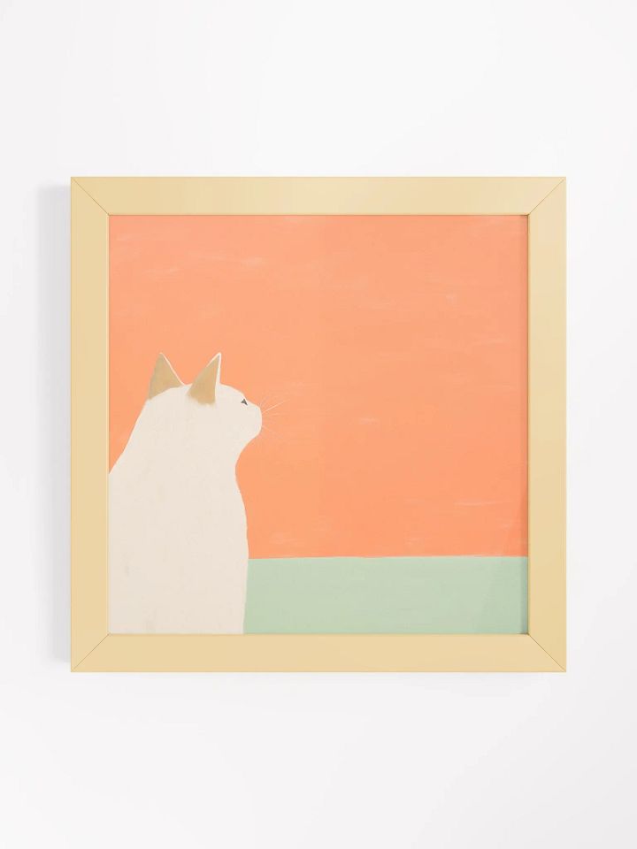 Minimalist Cat Gaze Framed Poster product image (8)