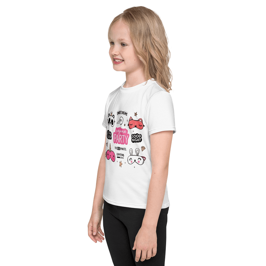 Kids Crew Neck T-Shirt Sleep Mask Graphic All Over Printed product image (3)