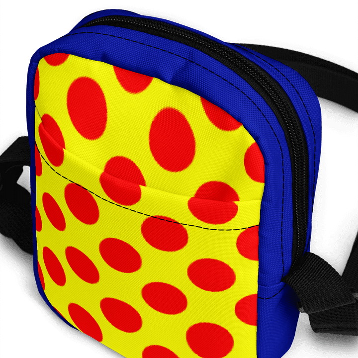 Red Polka Dots on Yellow Crossbody Bag product image (1)