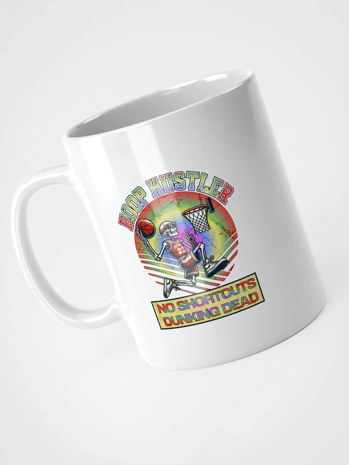 Hoop Hustler No Shortcut Dunking Dead Skeleton Slam Mug product image (2)