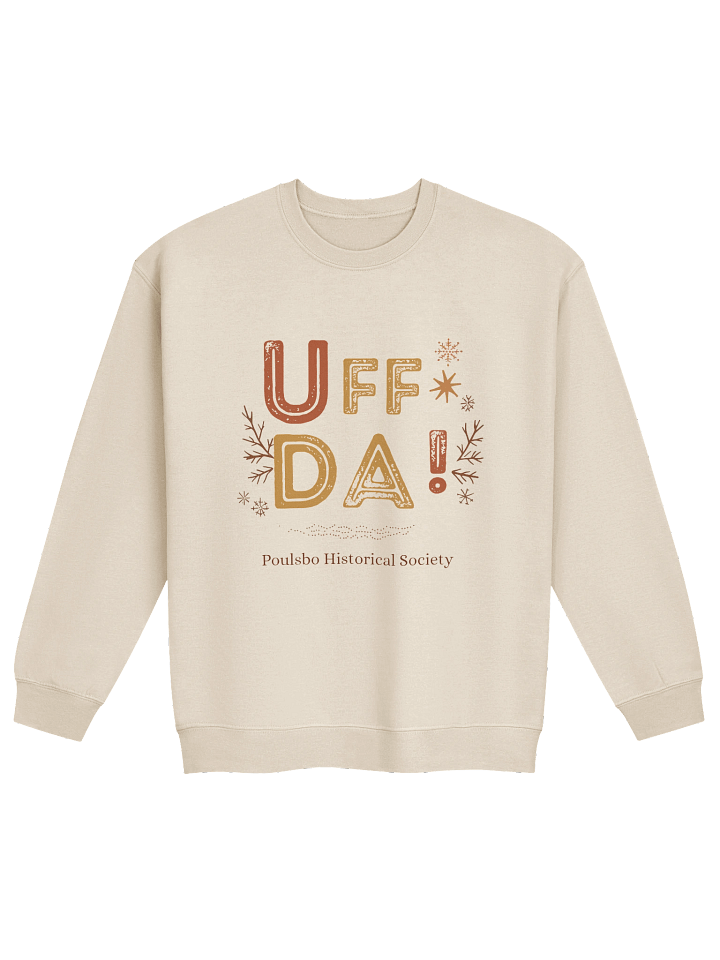Festive 'UFF DA!' Poulsbo Crewneck Sweatshirt product image (1)