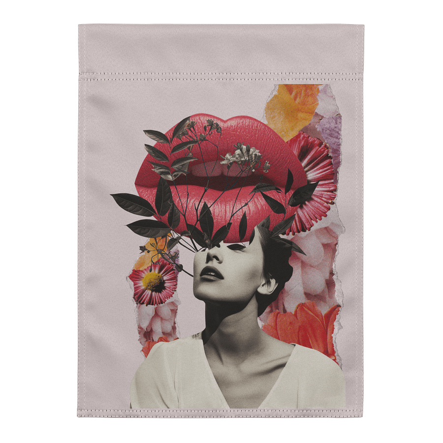 Pink Collage garden flag product image (1)