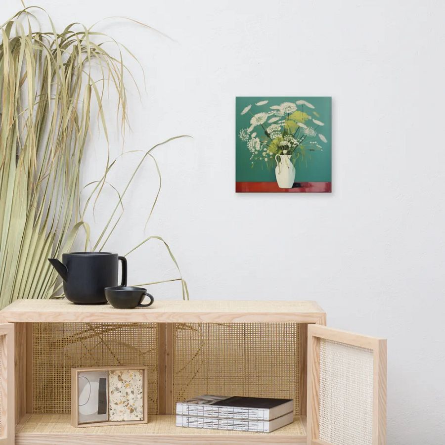 Art2401-58 Vase Flowers Still Life - Canvas Print - sm product image (6)