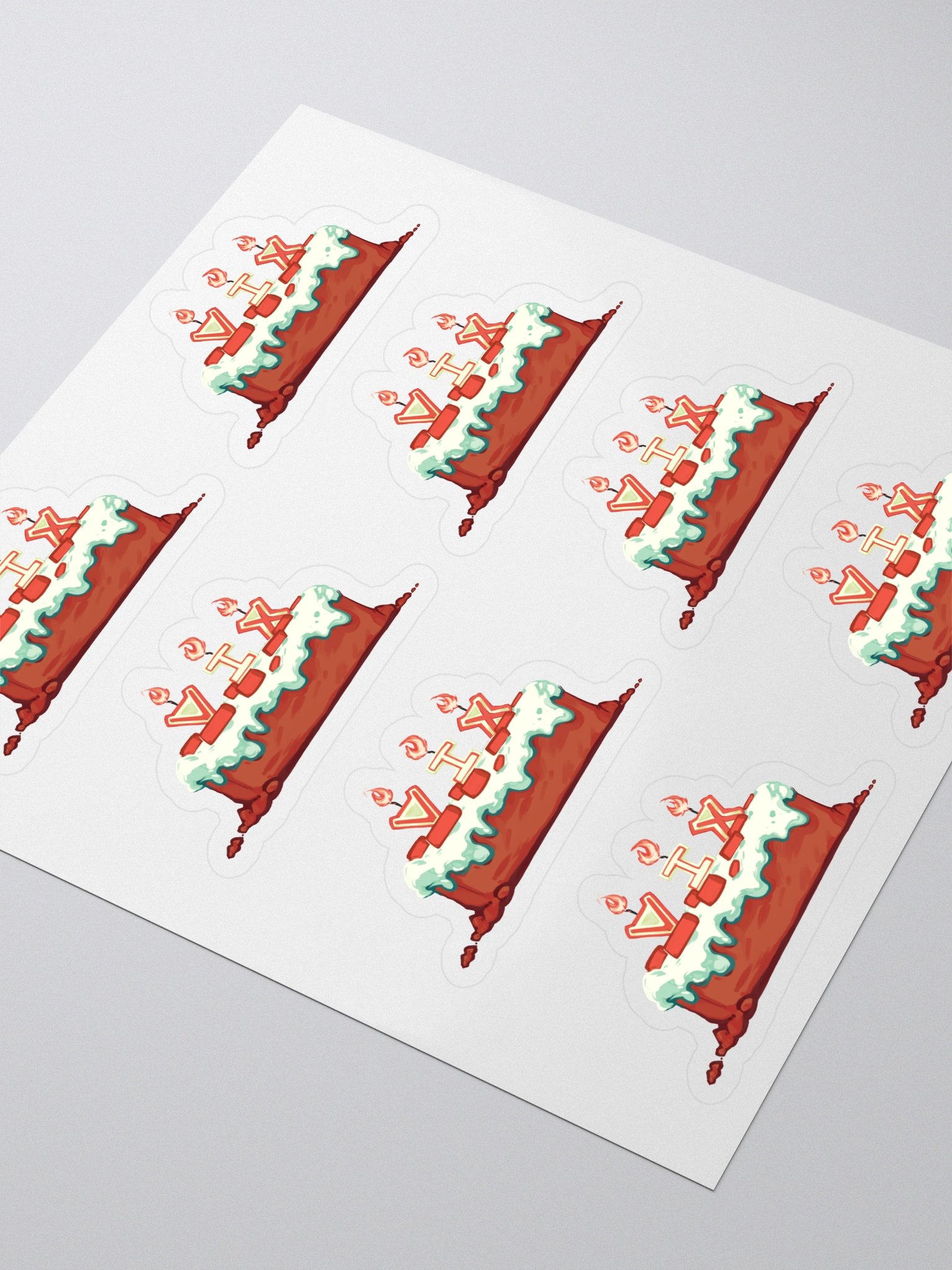8x "I'll Make a Cake" /w Candles Sticker Pack product image (3)