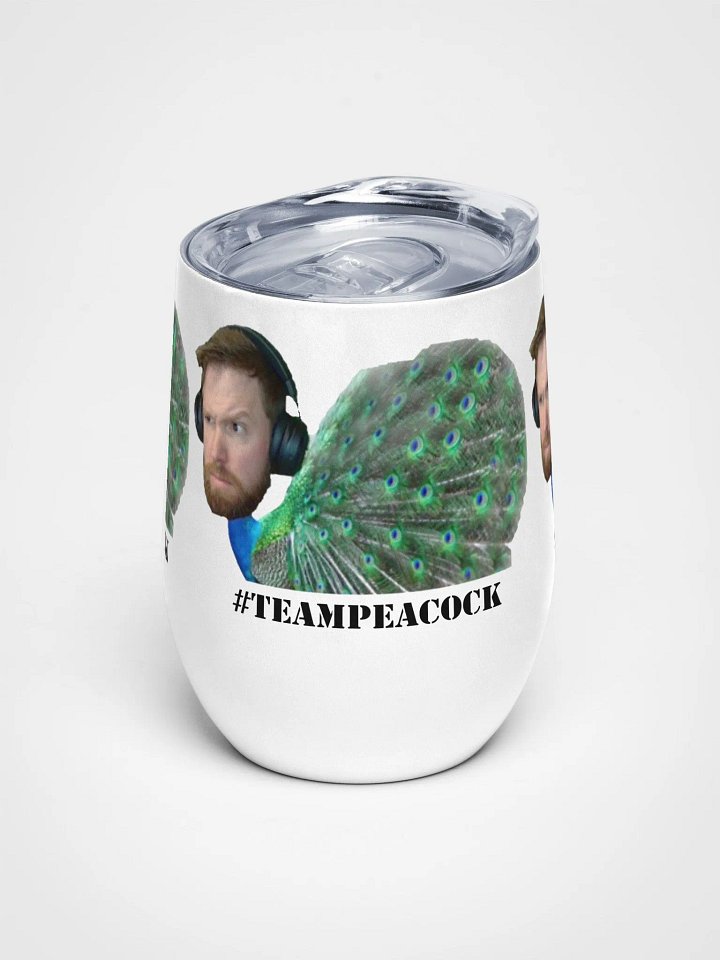 #TeamPeacock Wine Tumbler product image (1)