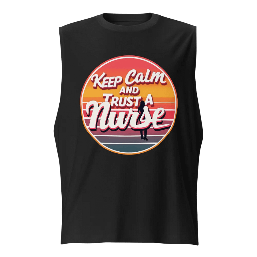 Sunset Nurse Retro Muscle Tank product image (1)