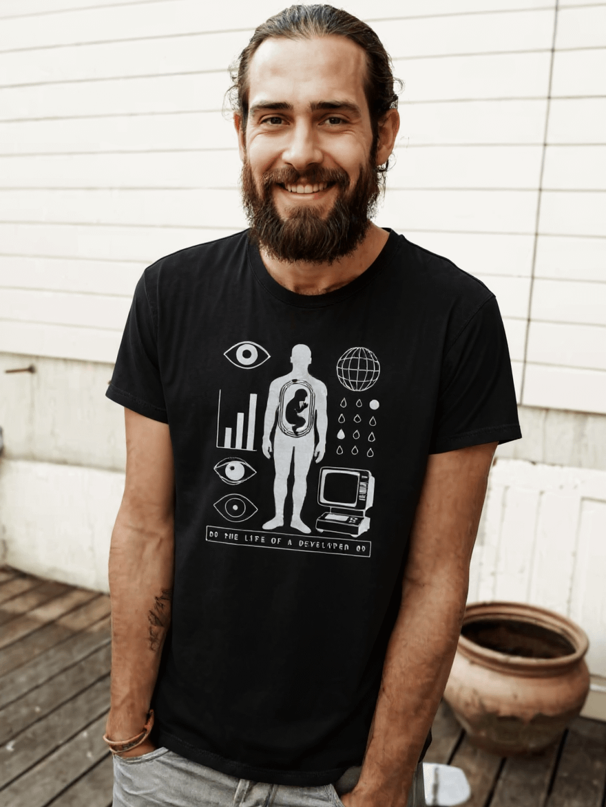 00 The Life of a Developer 00" T-Shirt product image (1)